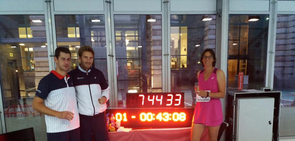 Maxime Braeckman en Tia Hellebaut -© European Open