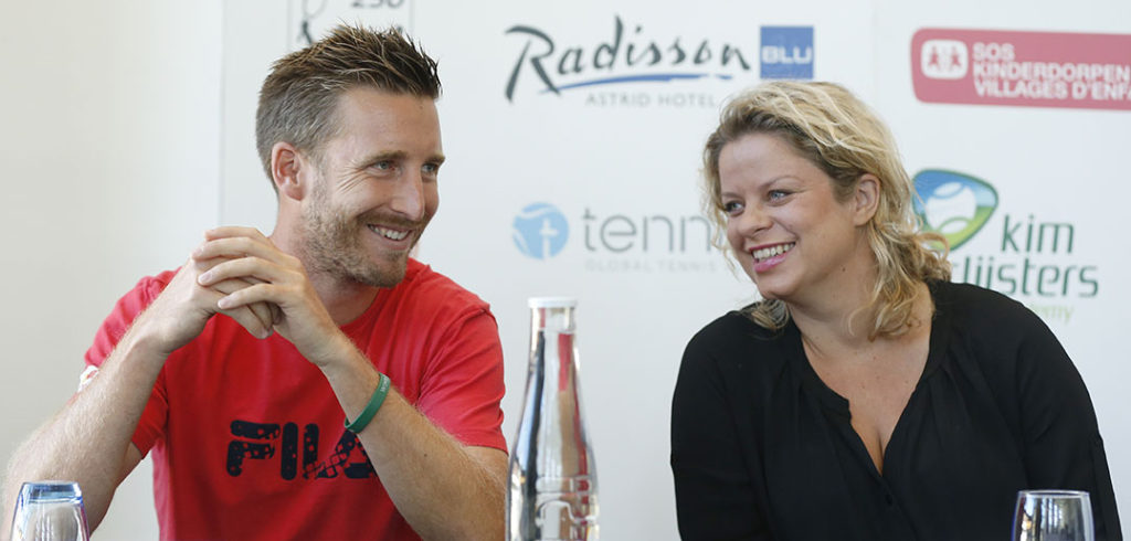 Maxime Braeckman en Kim Clijsters - © Philippe Buissin/Imagellan