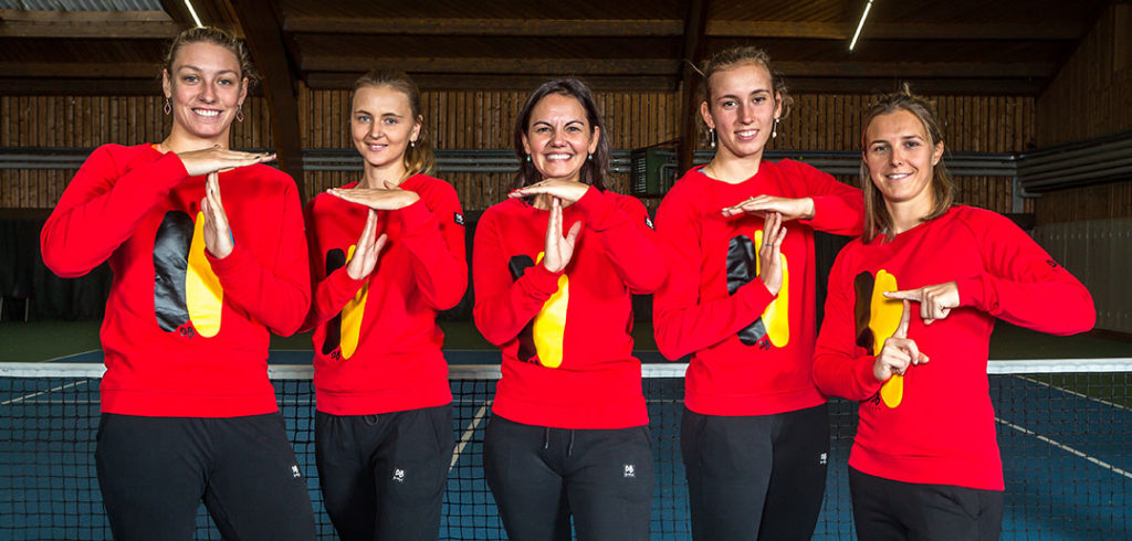 Belgische Fed Cup-ploeg - © Walter Saenen (Tennis Vlaanderen)