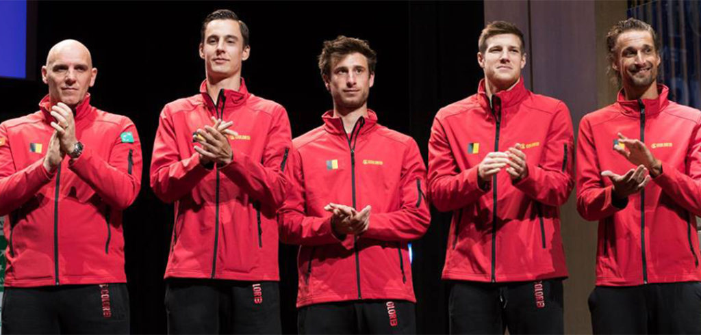 Het Belgische Davis Cup-team - © TennisVlaanderen (Facebook)