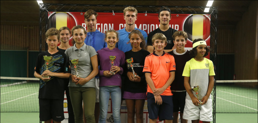 Ceremonie met laureaten op Belgisch Kampioenschap Junioren in 2016 in Leuven- - © Philippe Buissin (IMAGELLAN)