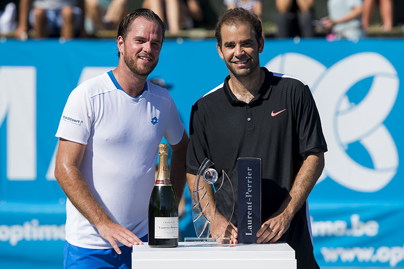 Xavier Malisse en Pete Sampras - © Fotoplaza