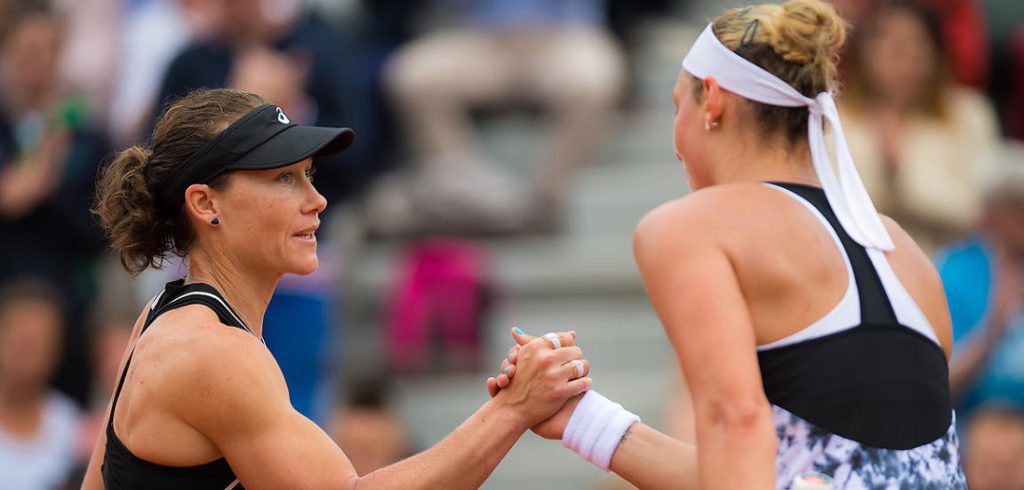 Yanina Wickmayer en Samantha Stosur - © Jimmie48 Tennis Photography