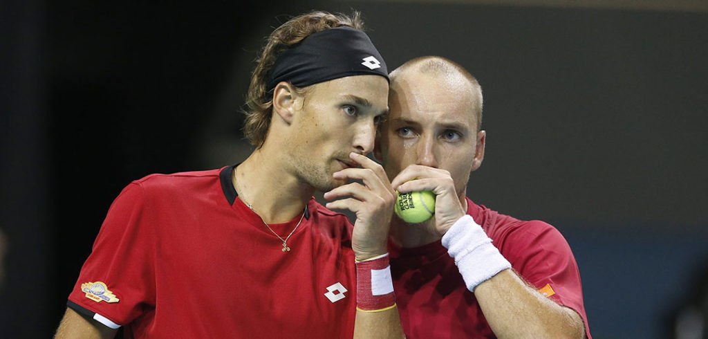 Ruben Bemelmans en Steve Darcis - © Philippe Buissin/ IMAGELLAN