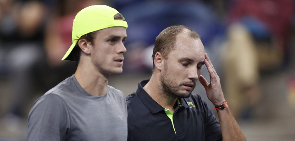 Steve Darcis en Arthur De Greef - © Vincent Van Doornick (Imagellan)