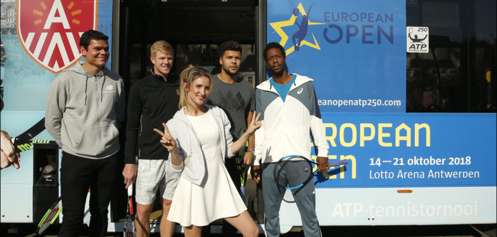 Milos Raonic, Kyle Edmund, Jo-Wilfried Tsonga en Gaël Monfils - © Philippe Buissin (Imagellan)
