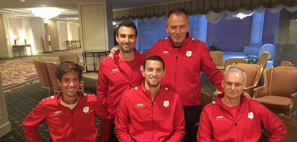 Belgisch mannenteam rolstoeltennis - © Gert Vos
