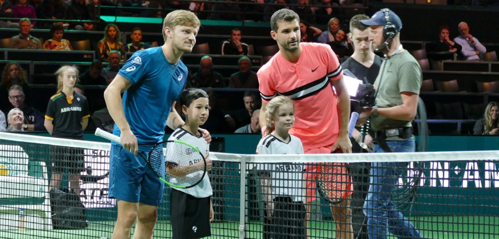 David Goffin en Grigor Dimitrov - © Steven Gijbels