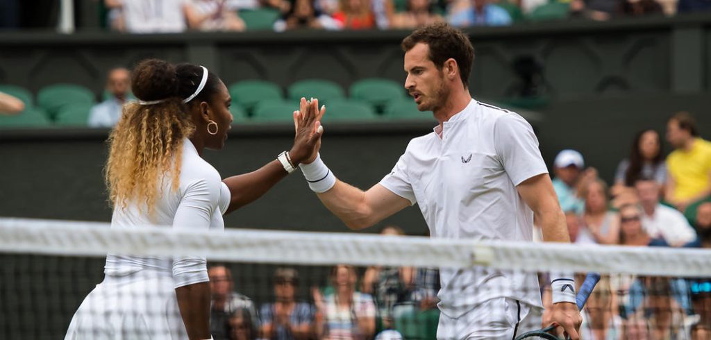 Serena Williams en Andy Murray - © Jimmie48 Tennis Photography