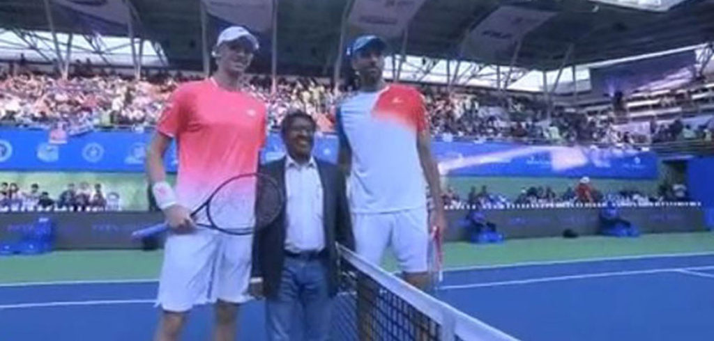 Kevin Anderson en Ivo Karlovic - © Twitter