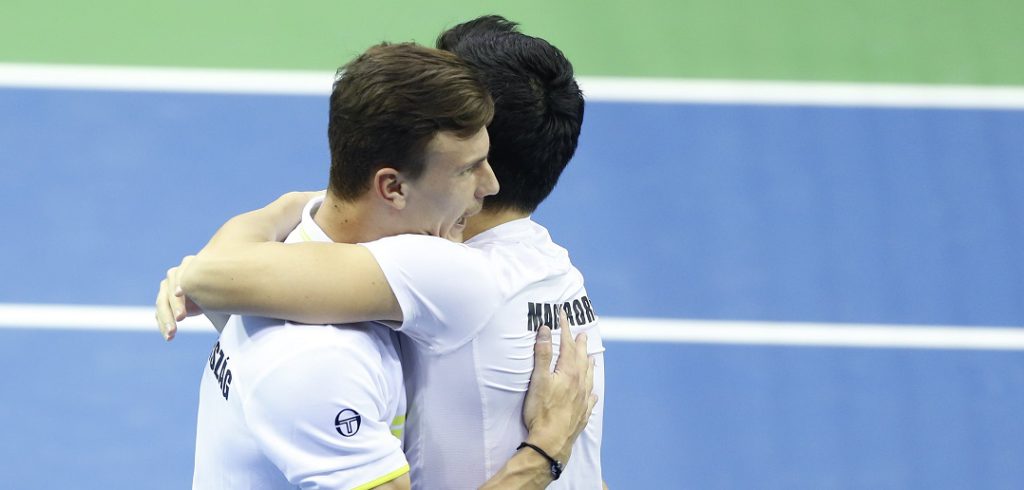 Attila Balazs en Marton Fucsovics - © IMAGELLAN