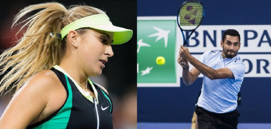 Belinda Bencic en Nick Kyrgios - © Jimmie48 Tennis Photography