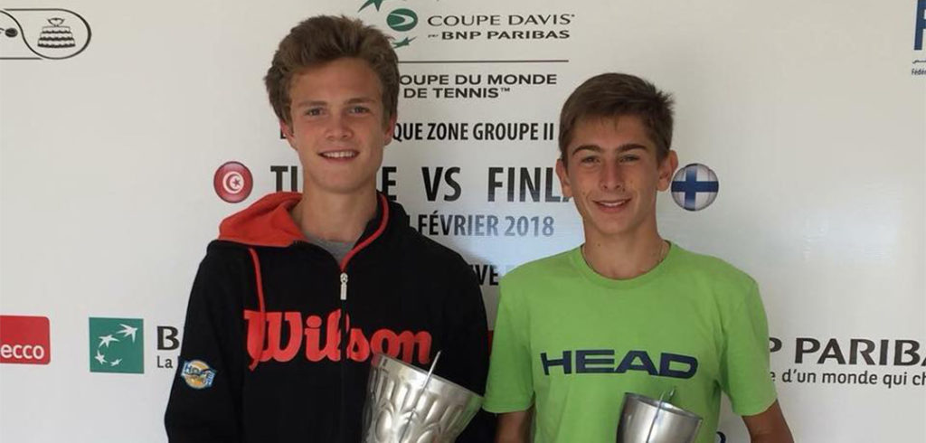 Arnaud Bovy en Matteo Arnaldi - © Facebook (Bovy Family Sports)