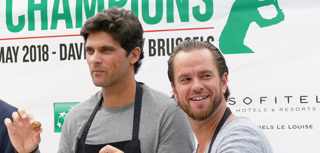 Mark Philippoussis en Xavier Malisse - © Thomas Zwijsen