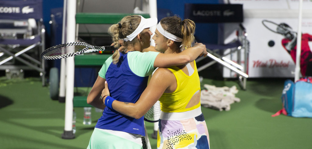 Elise Mertens en Aryna Sabalenka - © Christophe Moons (Tennisplaza)