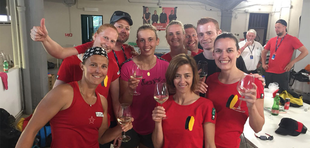Belgisch Fed Cup-team - © Twitter (@Locourtois18)