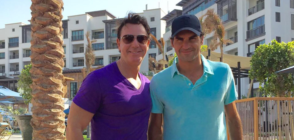 Guy Penders en Roger Federer - © Guy Penders