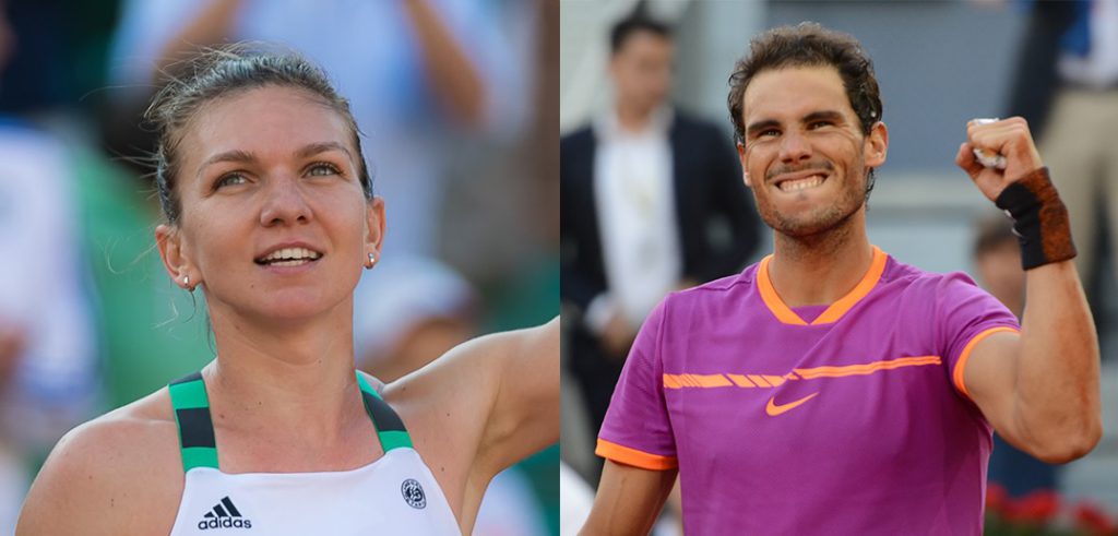 Simona Halep en Rafael Nadal - © Jimmie48 Tennis Photography en Christopher Levy (www.flickr.com)