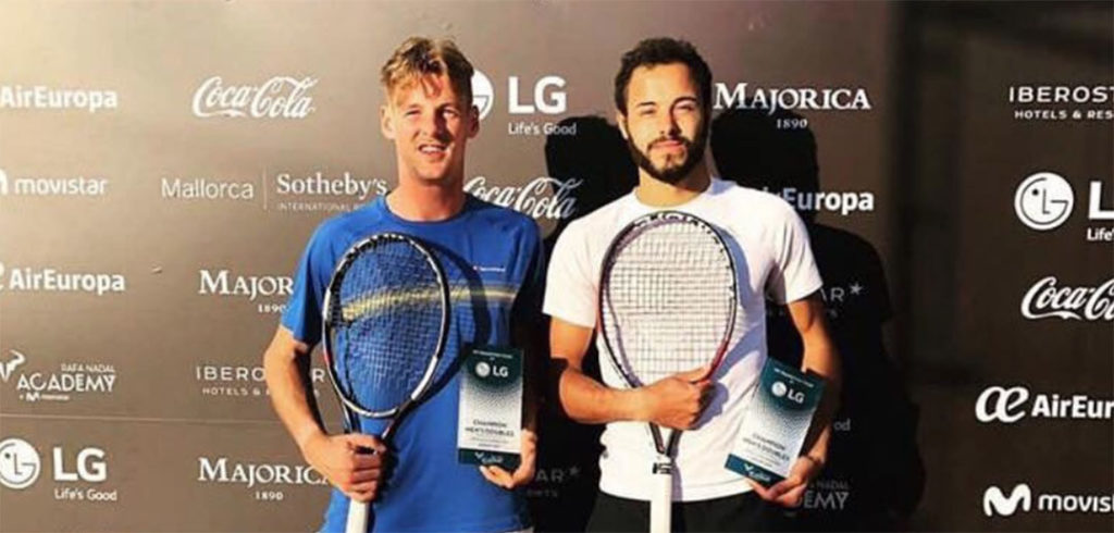 Jeroen Vanneste en Laurent Lokoli - © Tennis Vlaanderen