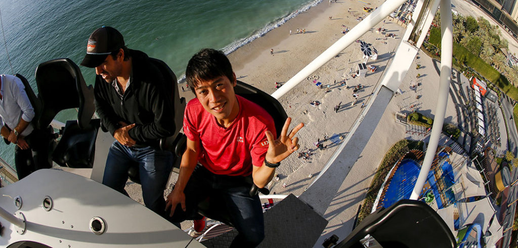 Kei Nishikori - © Dubai Duty Free Tennis Championships