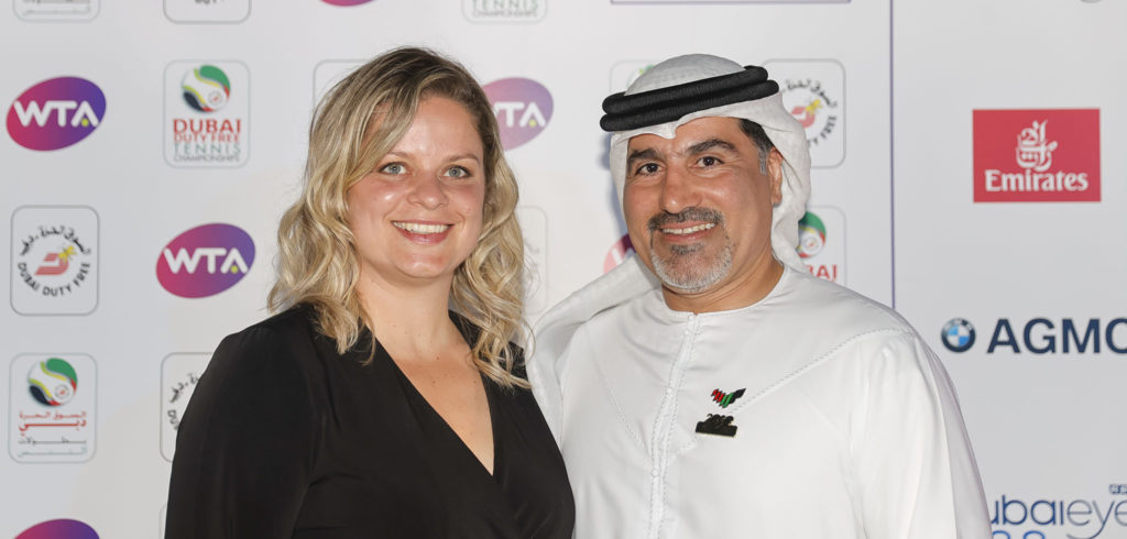 Kim Clijsters en Salah Tahlak - © Dubai Duty Free Tennis Championships