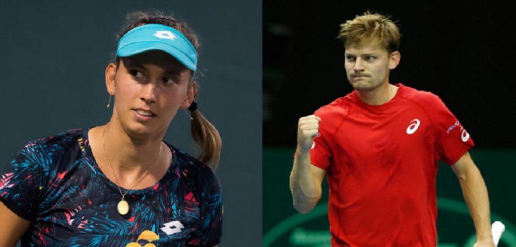 Elise Mertens en David Goffin - © Jimmie48 Tennis Photography en Imagellan