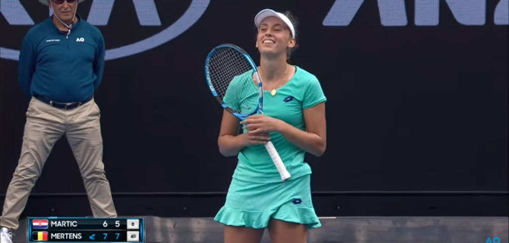 Elise Mertens - © YouTube Australian Open