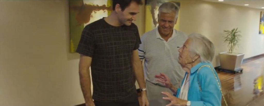 Roger Federer en Dorothea - © Twitter