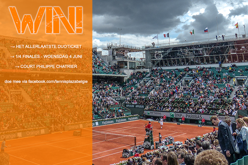 Tennisplaza België wedstrijd Roland Garros 2014