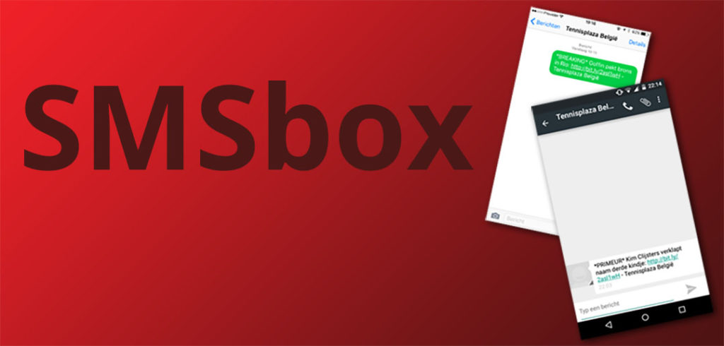 SMSbox - © Tennisplaza België