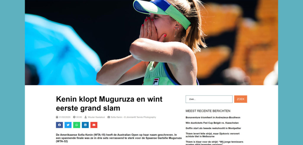 Tennisplaza nieuwe website - © Tennisplaza