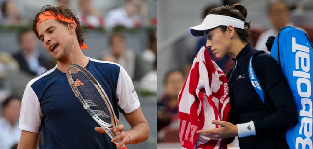 Dominic Thiem en Garbiñe Muguruza - © Jimmie48 Tennis Photography