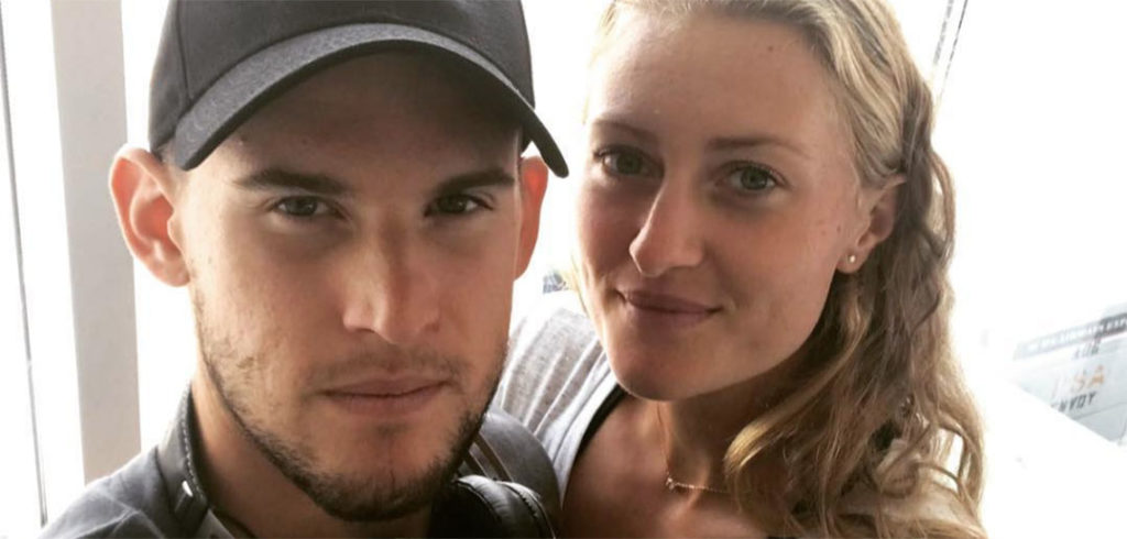 Dominic Thiem en Kristina Mladenovic - © Dominic Thiem (Instagram)