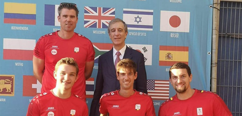 Het Belgische team op de World Team Cup - © Facebook (Jef Van Dorpe)
