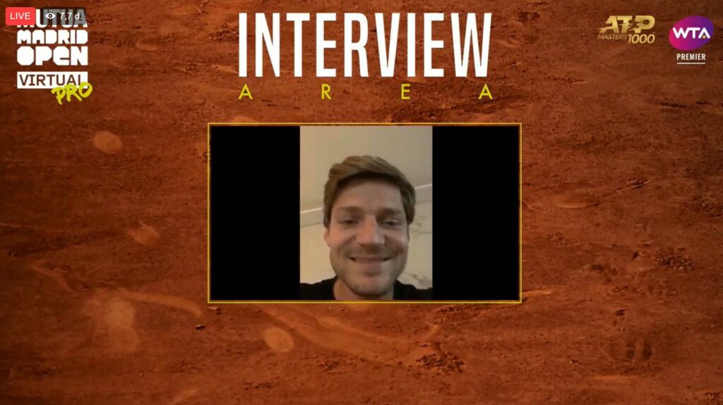 David Goffin - © Mutua Madrid Open Virtual Pro