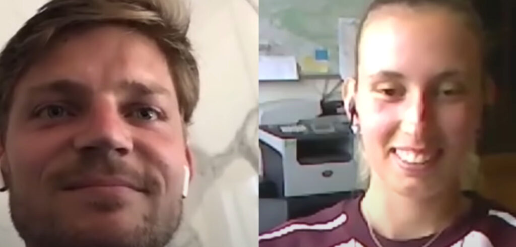 David Goffin en Elise Mertens - © YouTube