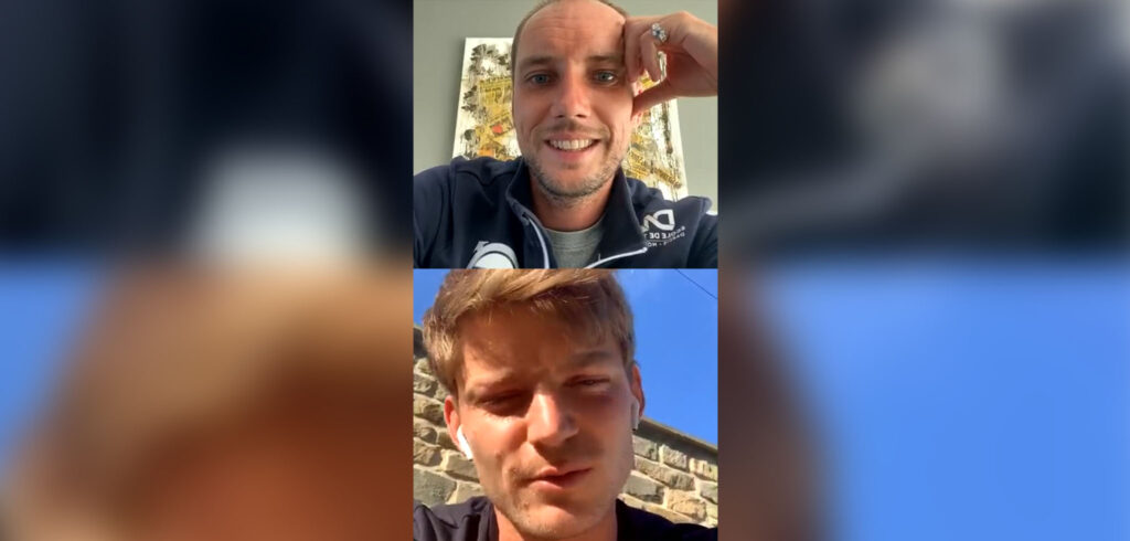 Steve Darcis en David Goffin - © Instagram