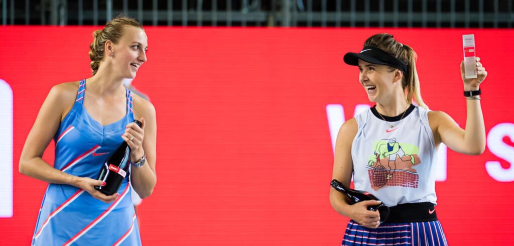 Petra Kvitova en Elina Svitolina - © Jimmie48 Tennis Photography
