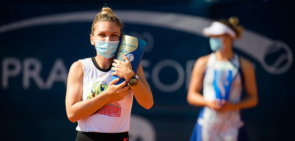 Simona Halep en Elise Mertens - © Jimmie48 Tennis Photography