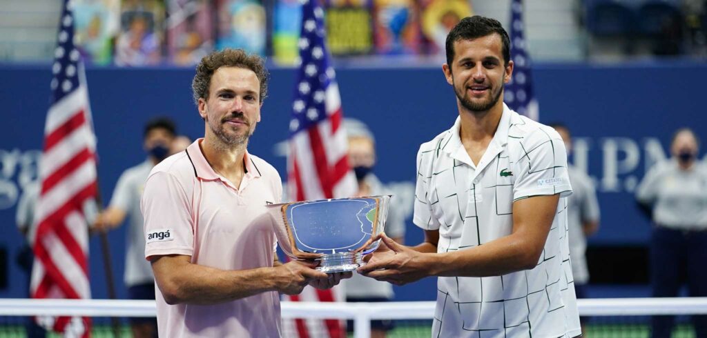 Bruno Soares en Mate Pavic - © Darren Carroll (USTA)